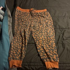 Stars Above Kids' Orange and Black Joggers